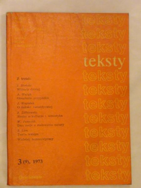 Teksty 3 (9), 1973