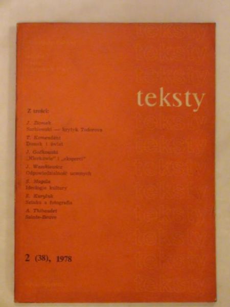 Teksty 2 (38), 1978