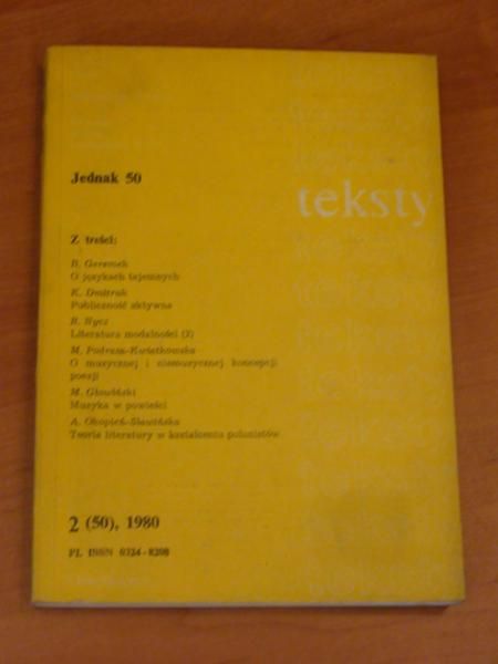 Teksty 2 (50), 1980