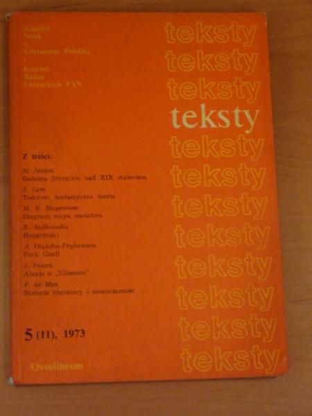 Teksty 5 (11), 1973