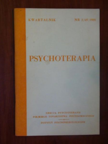 Aleksandrowicz Jerzy (red.) - Psychoterapia nr 2/65/1988  kwartalnik