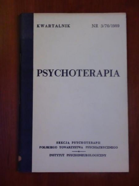 Psychoterapia nr 3/70/1989 kwartalnik