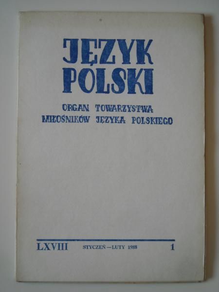 Język polski, styczeń - luty 1988