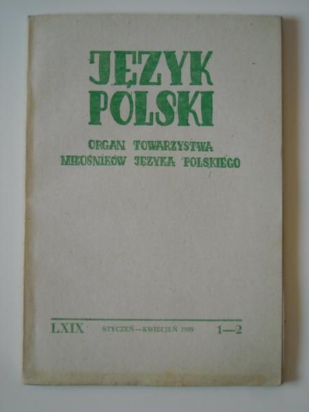 Język polski, styczeń - kwiecień 1989