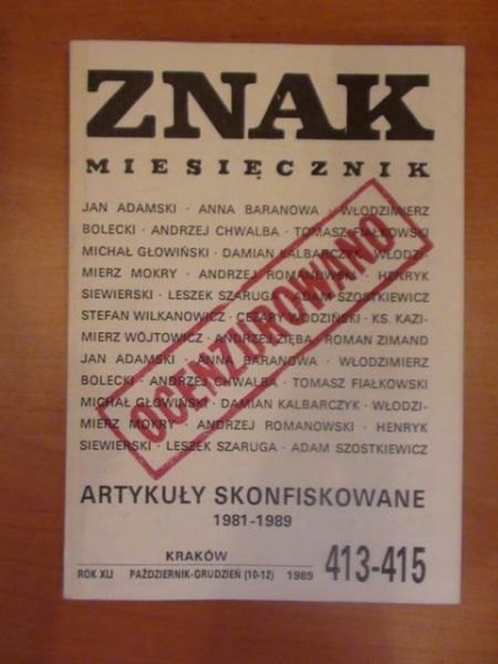 Znak 1981- 1989 nr 10-12