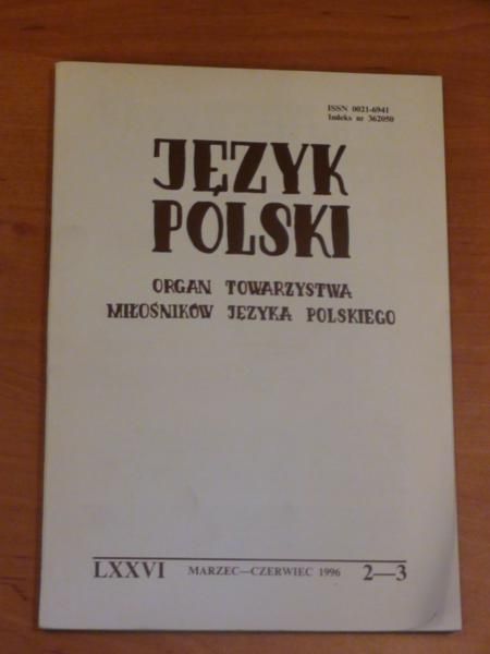 Język polski 2-3 1996