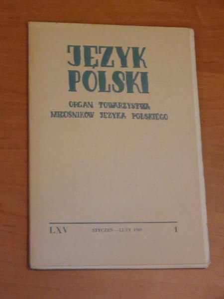 Język polski 1 1985