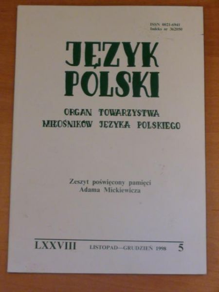 Język polski 11-12, 1998