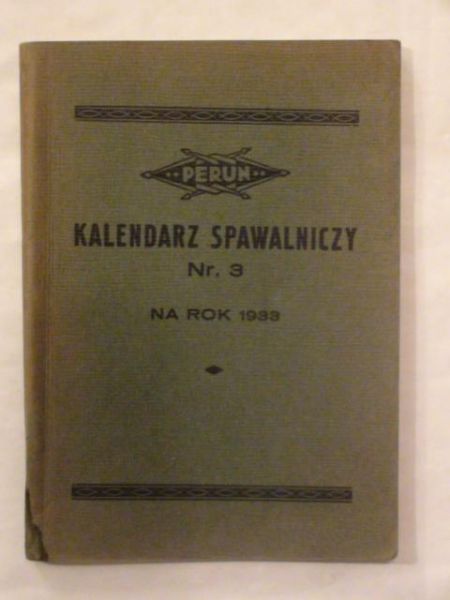 Kalendarz spawalniczy Nr 3 1933