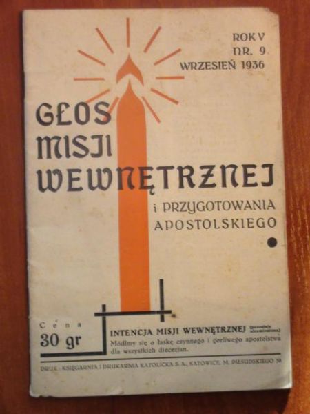 Głos Misji Wewnętrznej Nr 9 1936 r.