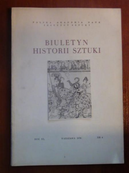 Biuletyn Historii Sztuki Nr 4 1978 r.