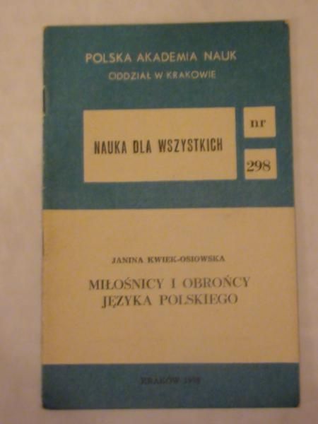 Miłośnicy i obrońcy języka polskiego