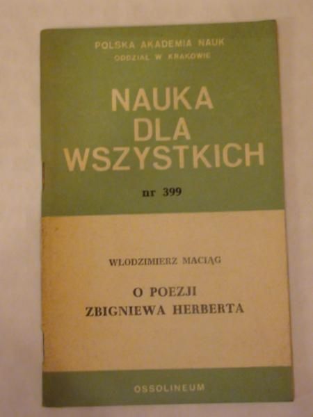O poezji Zbigniewa Herberta