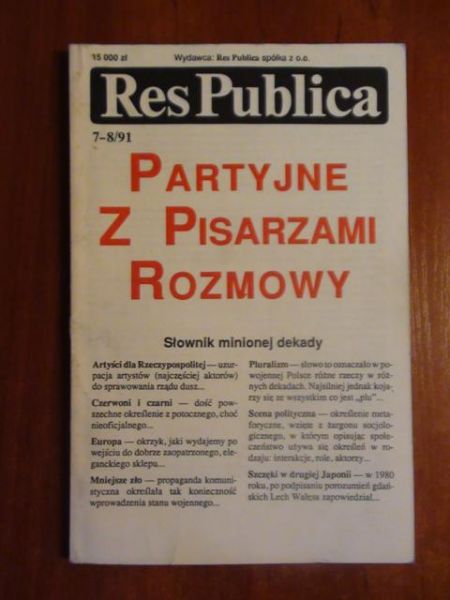 Król Marcin(red.) - Respublica 7-8/91