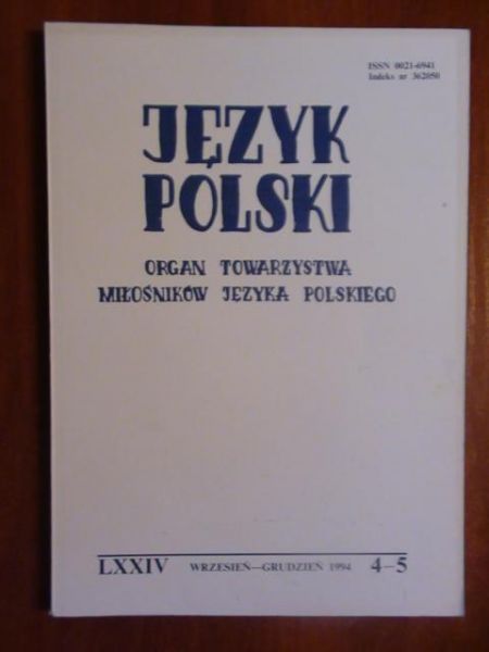 Język polski 4-5, 1993
