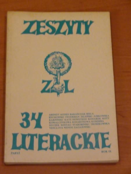 Toruńczyk Barbara (red.) - Zeszyty literackie 34 1991