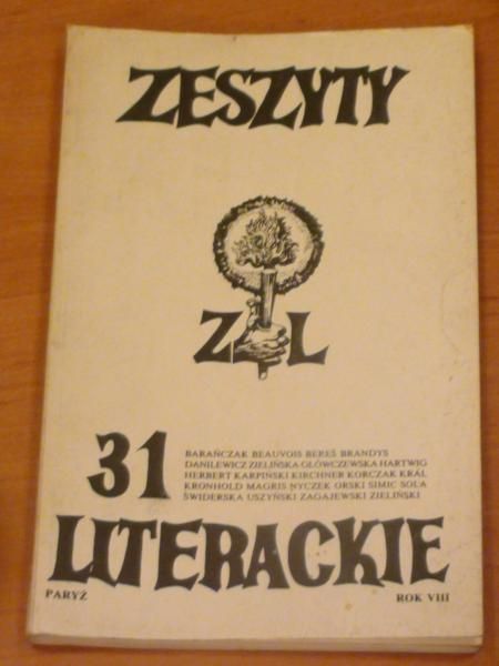 Toruńczyk Barbara (red.) - Zeszyty literackie 31 1990