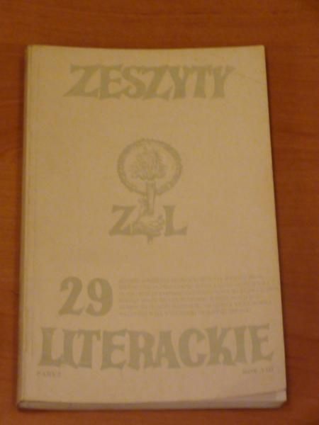 Zeszyty literackie 29 1990