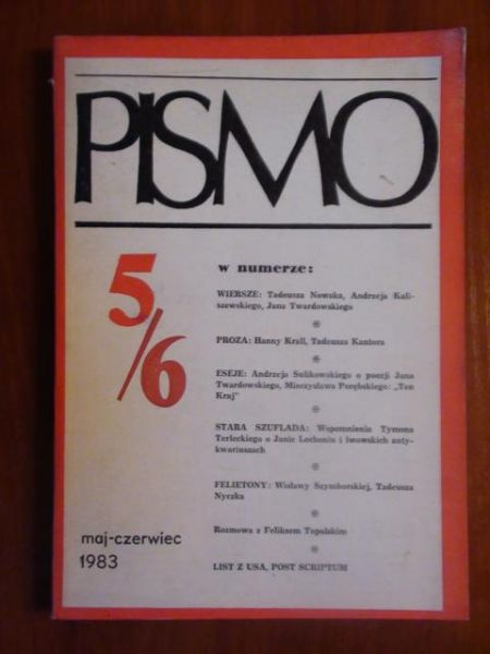 Pismo literackie 5-6/1983