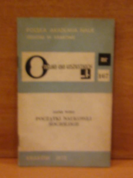 Początki naukowej socjologii
