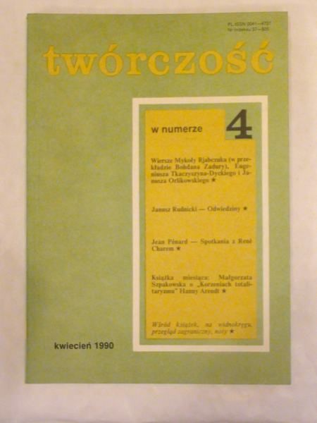 Twórczość Nr 4 1990