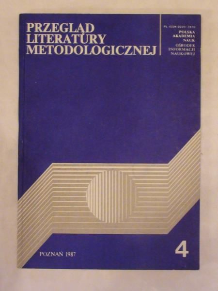 Przegląd Literatury Metodologicznej Nr 4