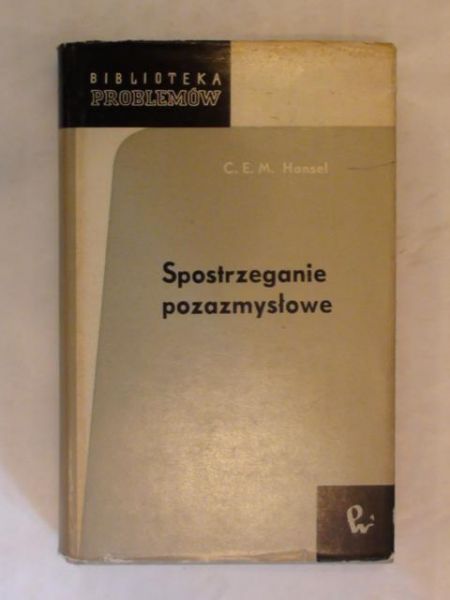 Hansel Charles Edward Mark - Spostrzeganie pozazmysłowe