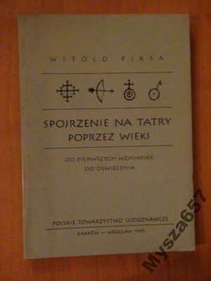 pojrzenie na Tatry poprzez wieki