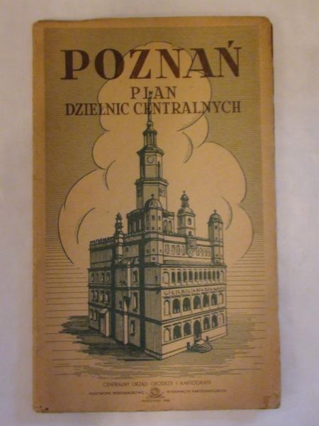Poznań. Plan dzielnic centralnych.