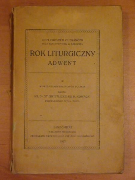St., Nowacki H. (tłum.) - Rok liturgiczny. Adwent (1927 r.)