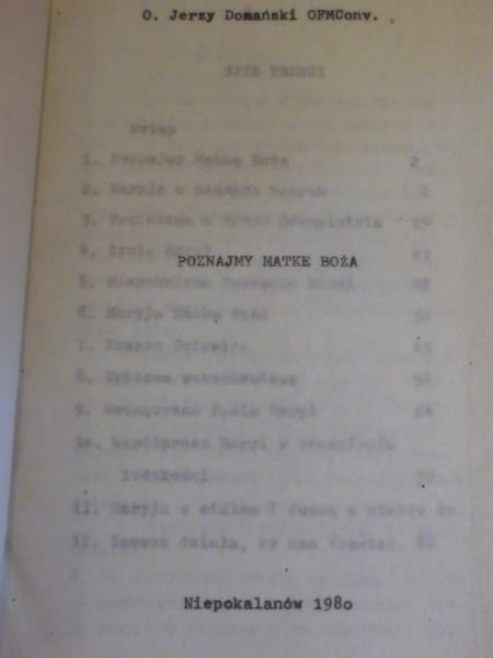 Poznajmy Matkę Bożą