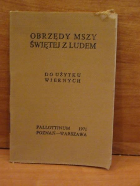 Obrzędy Mszy Świętej z ludem. Do użytku wiernych