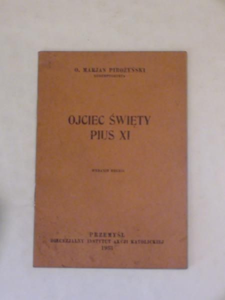 Ojciec Święty Pius XI 1933  r.