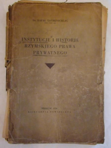 Instytucje i historja Rzymskiego Prawa Prywatnego 1934 r.