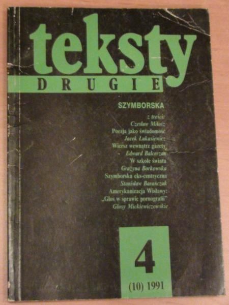 Teksty drugie 4 (10) 1991