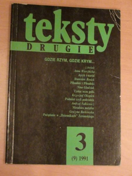 Teksty drugie 3 (9) 1991