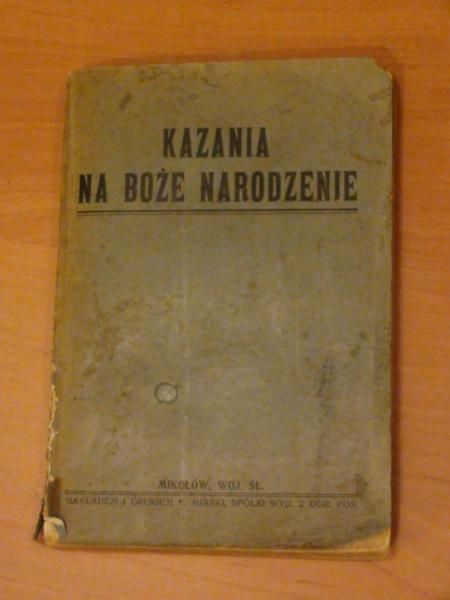 Kazania na Boże Narodzenie ok. 1910 r.