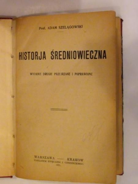 Historja Średniowieczna 1921r.