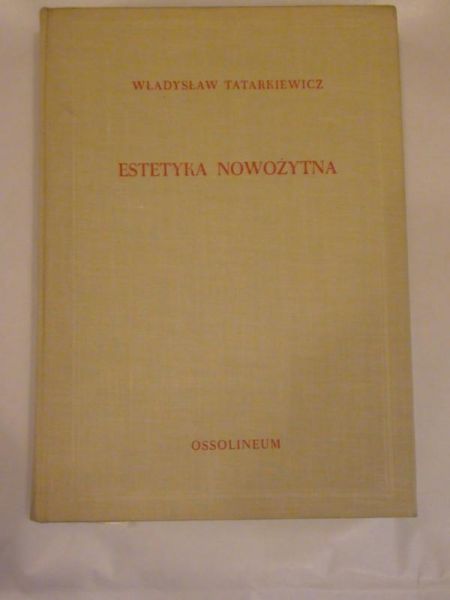 Estetyka nowożytna tom III