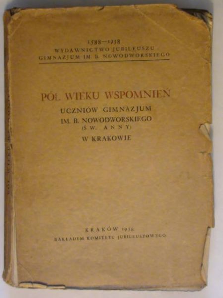 Pół wieku wspomnień 1938 r.