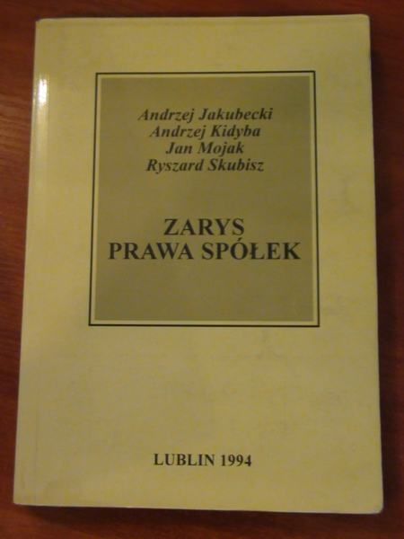 Zarys prawa spółek