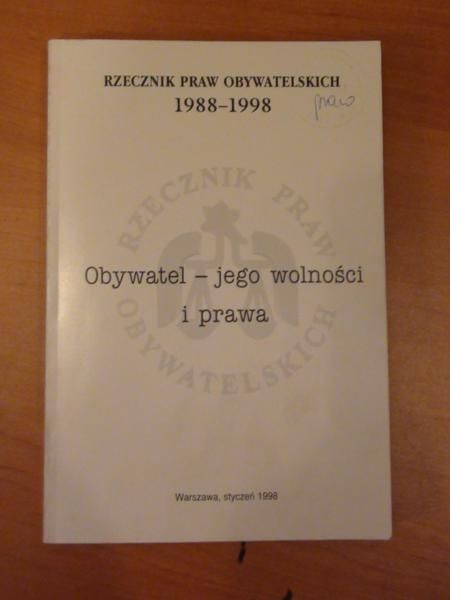Obywatel-jego wolności i prawa