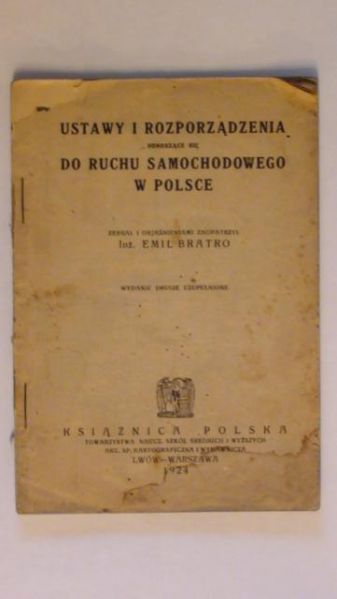 Bratro Emil - Ustawy i rozporządzenia 1924 r.
