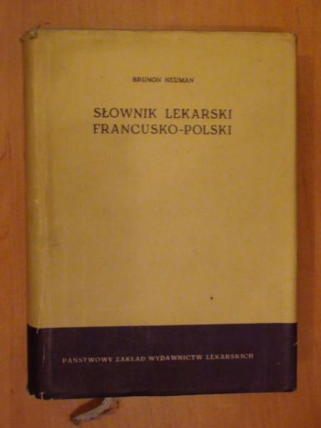 Słownik lekarski francusko-polski