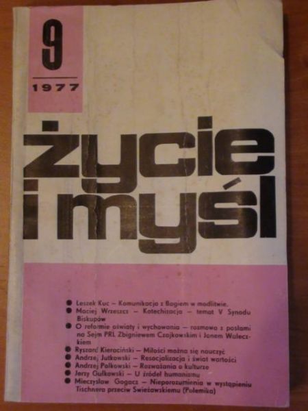 Życie i myśl 9/77