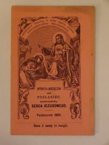 Intencya miesięczna czyli posłaniec Apostolstwa Serca Jezusowego (październik 1883)