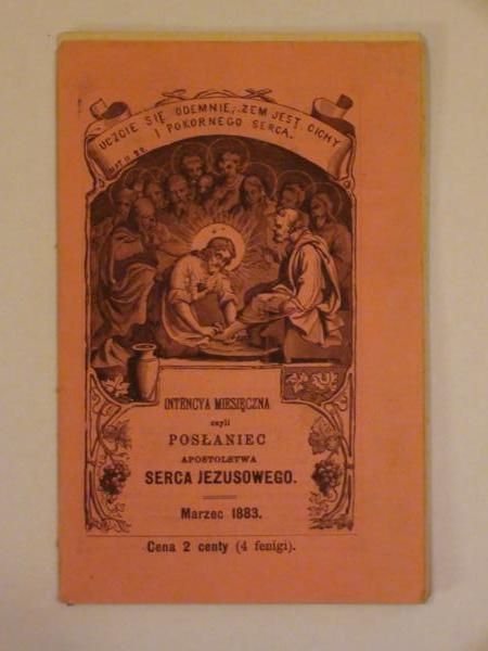 Intencya miesięczna czyli posłaniec Apostolstwa Serca Jezusowego (marzec 1883)