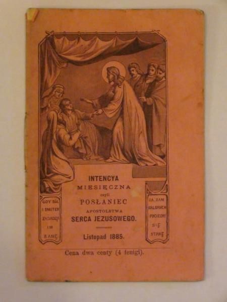 Intencya miesięczna czyli posłaniec Apostolstwa Serca Jezusowego (listopad 1885)