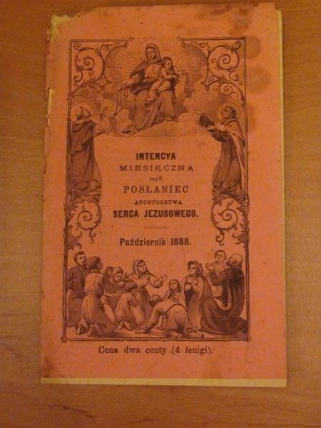 Intencya miesięczna czyli posłaniec Apostolstwa Serca Jezusowego (październik 1888)
