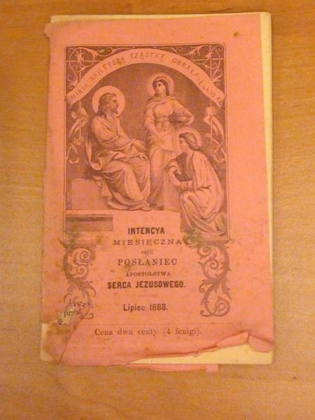 Intencya miesięczna czyli posłaniec Apostolstwa Serca Jezusowego (lipiec 1888)